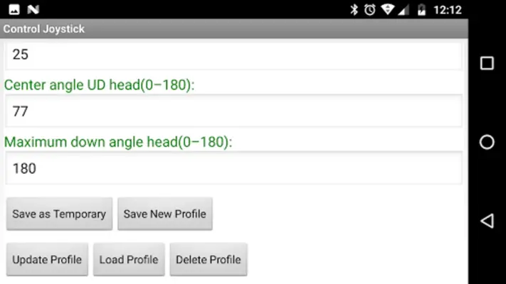 Control Joystick android App screenshot 0